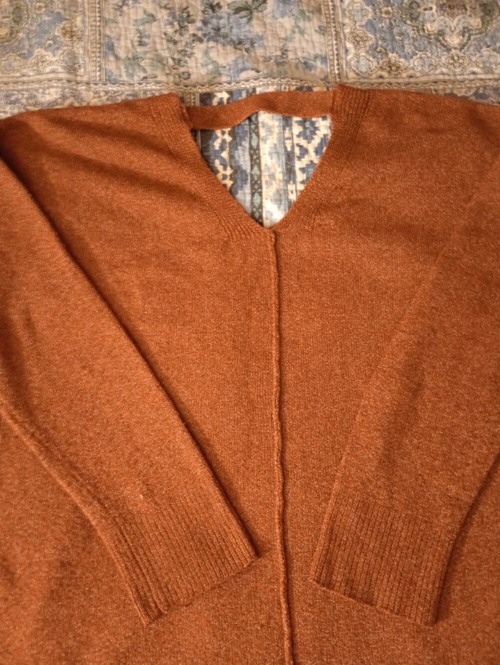Boho Oversized Knit Sweater- Rustic Color - Picture 8 of 12